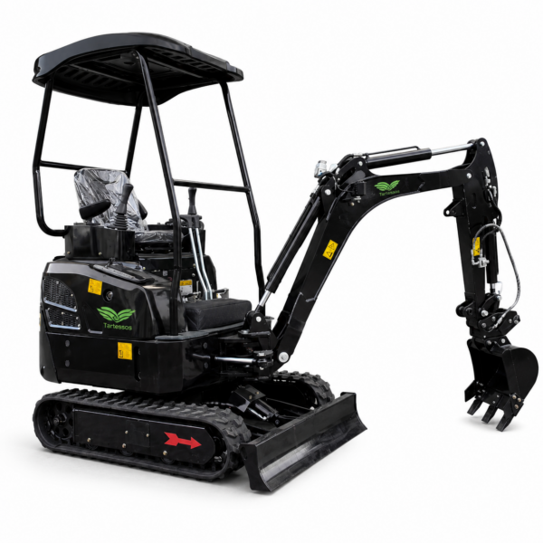Miniexcavadora Tartessos T18 1800 kg Motor Kubota D902 | Enganche Rápido Hidráulico