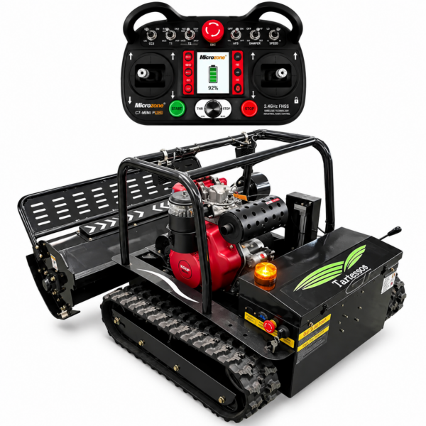 Tartessos T120 | Desbrozadora Radiocontrolada 15CV + Corte 120 cm + 2 Motores 850W