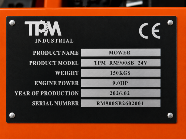 Robot Desbrozador Radiocontrol TPM-RM900SB-24V 9 CV con Cuchilla Frontal Multifunción