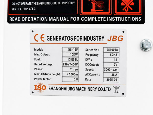 Generador Diésel Insonorizado 10 kW Trifásico – 400V | Arranque Eléctrico
