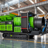 Máquina industrial T50 en fábrica moderna Tromel móvil sobre orugas Tartessos T50